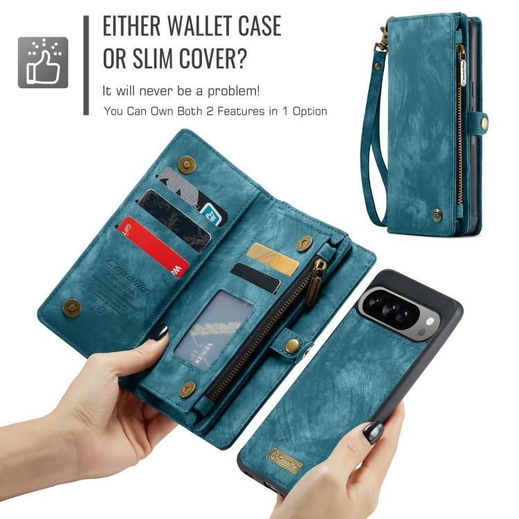 For Google Pixel 10 Pro XL CaseMe 008 Detachable Multifunctional Leather Phone Case