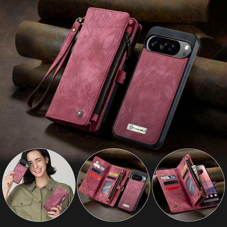 For Google Pixel 10 Pro XL CaseMe 008 Detachable Multifunctional Leather Phone Case