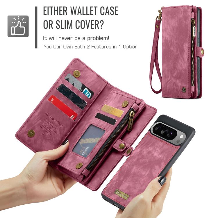 For Google Pixel 10 Pro XL CaseMe 008 Detachable Multifunctional Leather Phone Case