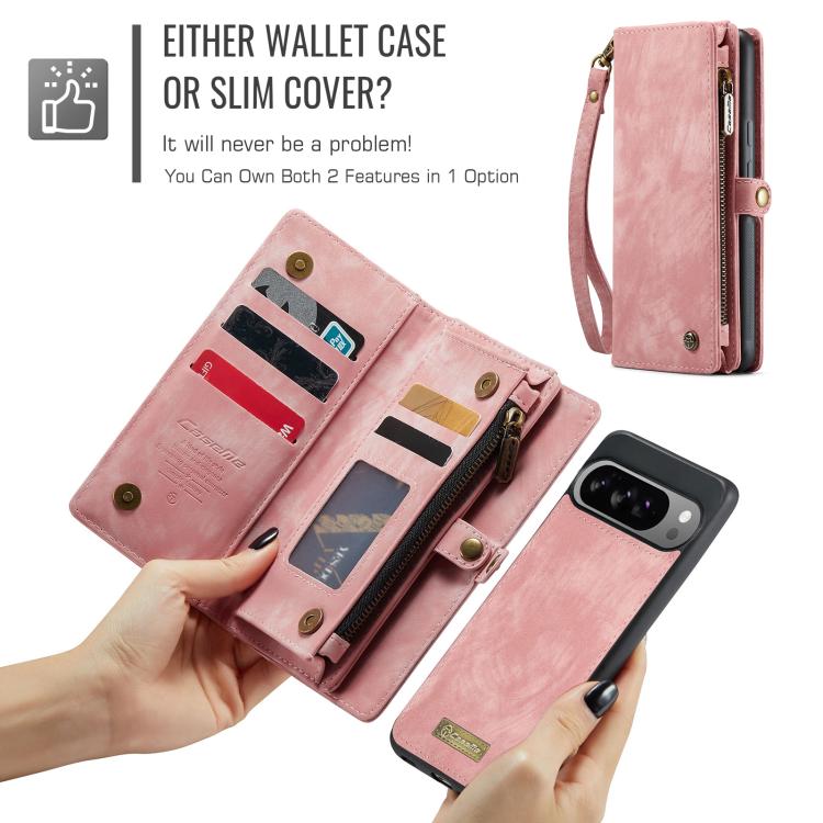 For Google Pixel 10 Pro XL CaseMe 008 Detachable Multifunctional Leather Phone Case