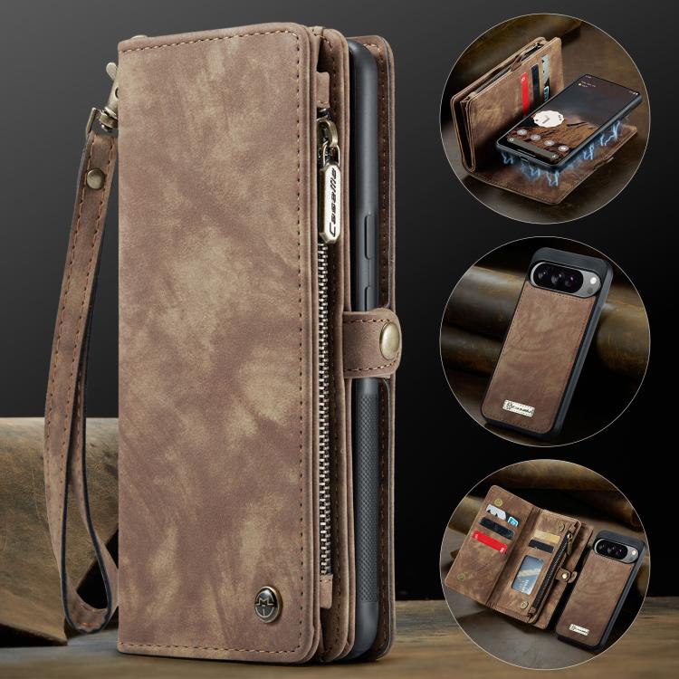 For Google Pixel 10 Pro XL CaseMe 008 Detachable Multifunctional Leather Phone Case