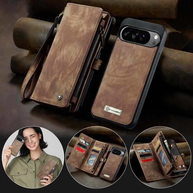 For Google Pixel 10 Pro XL CaseMe 008 Detachable Multifunctional Leather Phone Case