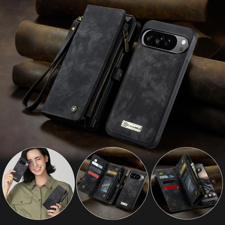 For Google Pixel 10 Pro XL CaseMe 008 Detachable Multifunctional Leather Phone Case