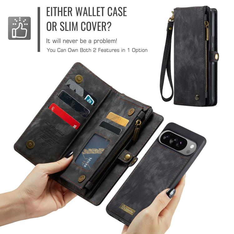 For Google Pixel 10 Pro XL CaseMe 008 Detachable Multifunctional Leather Phone Case