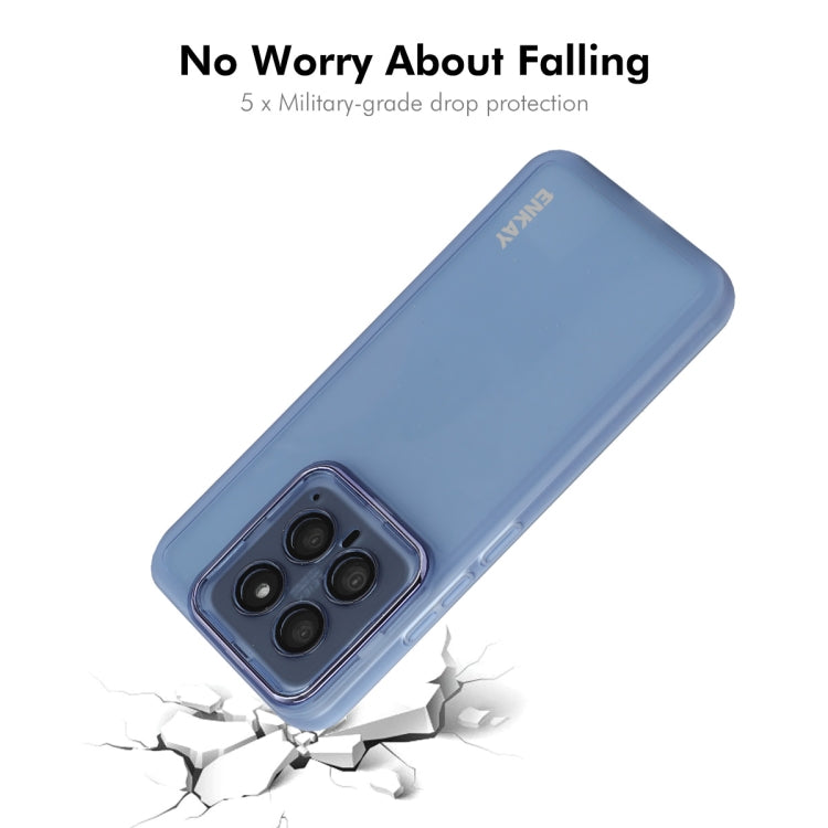 For Xiaomi 14 ENKAY Hat-Prince Translucent Matte TPU Phone Case with Lens Film