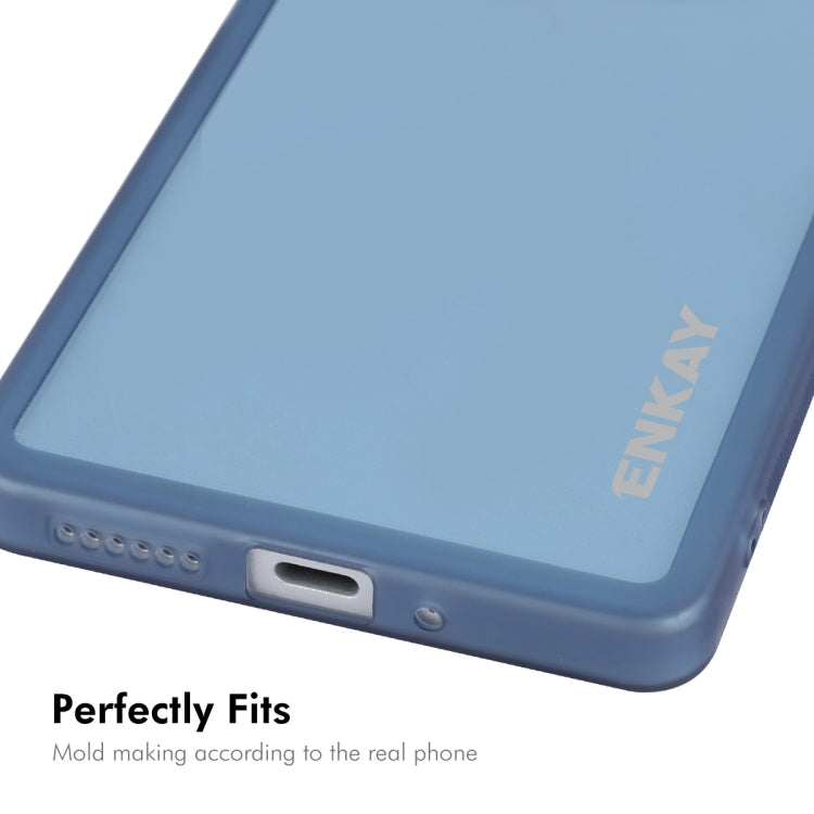 For Redmi Note 13 5G ENKAY Hat-Prince Translucent Matte TPU Phone Case with Lens Film
