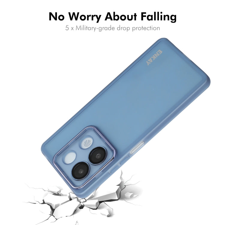 For Redmi Note 13R Pro ENKAY Hat-Prince Translucent Matte TPU Phone Case with Lens Film