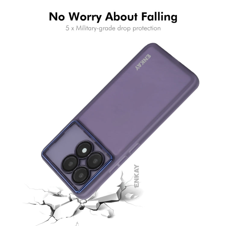 For Redmi K70 / K70 Pro ENKAY Hat-Prince Translucent Matte TPU Phone Case with Lens Film