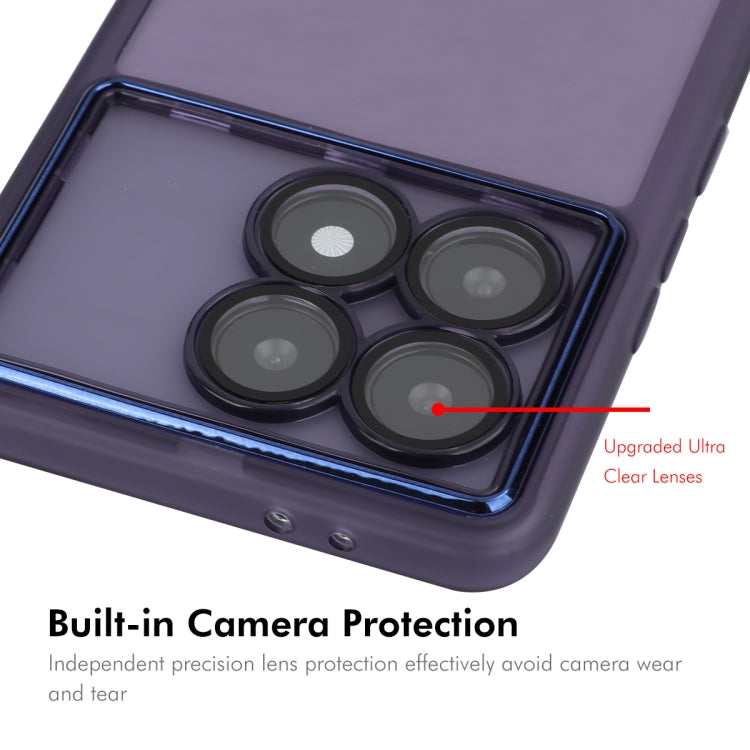 For Redmi K70E ENKAY Hat-Prince Translucent Matte TPU Phone Case with Lens Film
