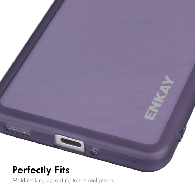 For Redmi K70E ENKAY Hat-Prince Translucent Matte TPU Phone Case with Lens Film