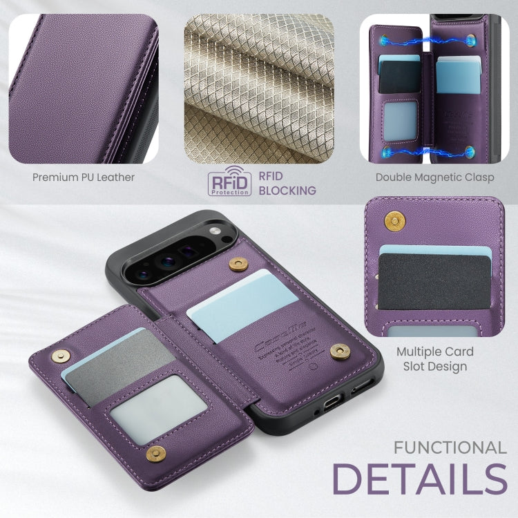 For Google Pixel 9 Pro XL CaseMe C22 Card Slots Holder RFID Anti-theft Phone Case