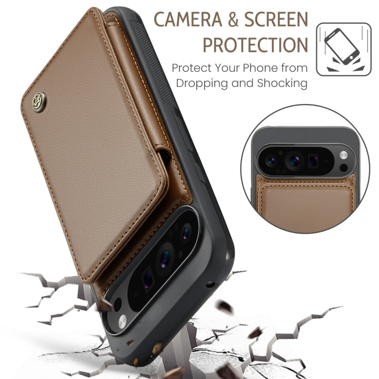 For Google Pixel 9 Pro XL CaseMe C22 Card Slots Holder RFID Anti-theft Phone Case