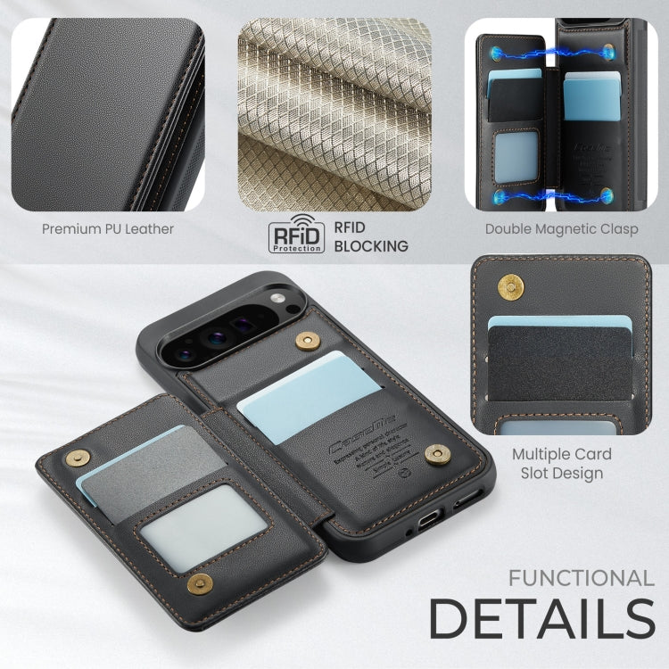 For Google Pixel 9 Pro XL CaseMe C22 Card Slots Holder RFID Anti-theft Phone Case