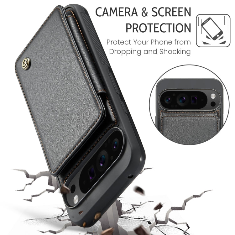 For Google Pixel 9 Pro XL CaseMe C22 Card Slots Holder RFID Anti-theft Phone Case