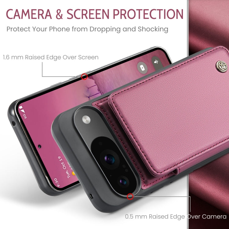 For Google Pixel 9 / 9 Pro CaseMe C22 Card Slots Holder RFID Anti-theft Phone Case