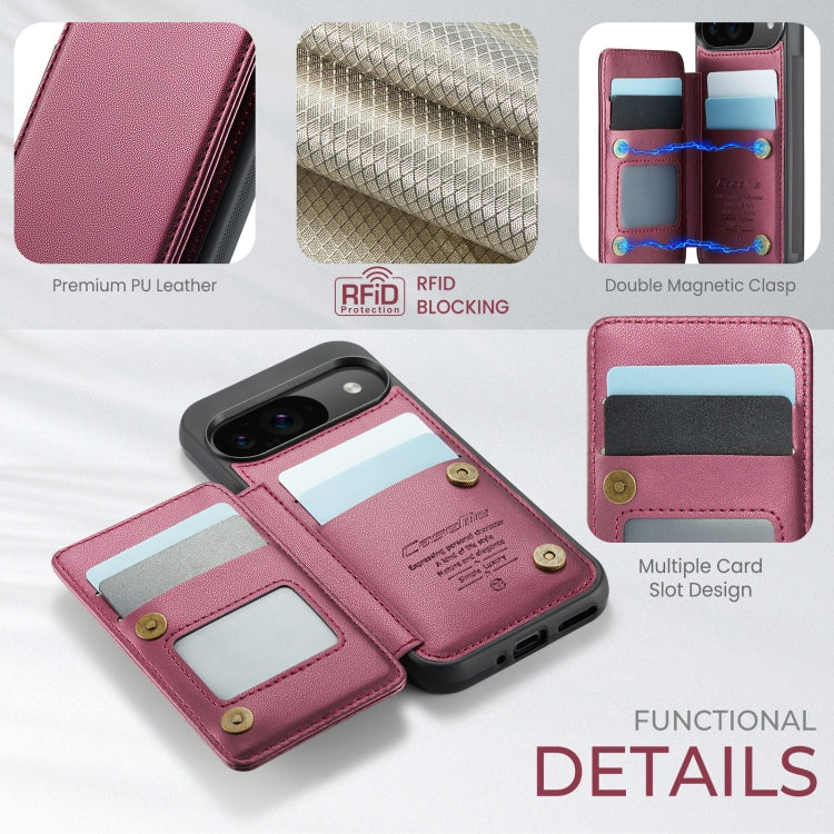 For Google Pixel 9 / 9 Pro CaseMe C22 Card Slots Holder RFID Anti-theft Phone Case