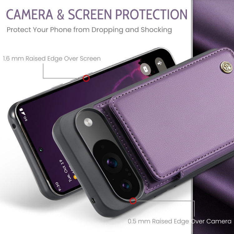 For Google Pixel 9 / 9 Pro CaseMe C22 Card Slots Holder RFID Anti-theft Phone Case