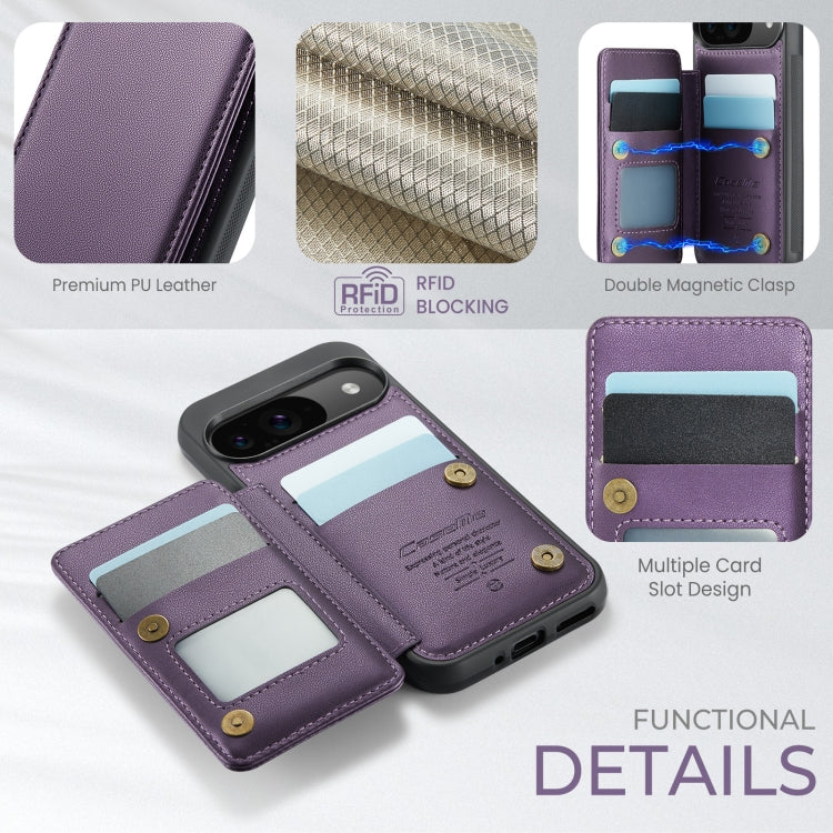 For Google Pixel 9 / 9 Pro CaseMe C22 Card Slots Holder RFID Anti-theft Phone Case