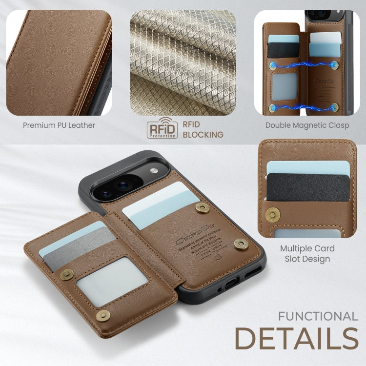 For Google Pixel 9 / 9 Pro CaseMe C22 Card Slots Holder RFID Anti-theft Phone Case