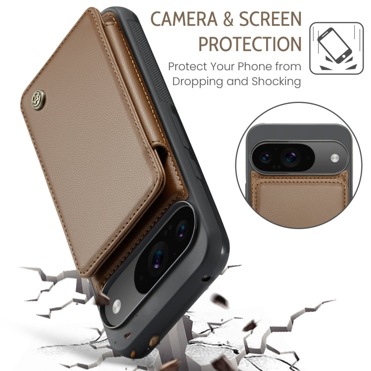 For Google Pixel 9 / 9 Pro CaseMe C22 Card Slots Holder RFID Anti-theft Phone Case