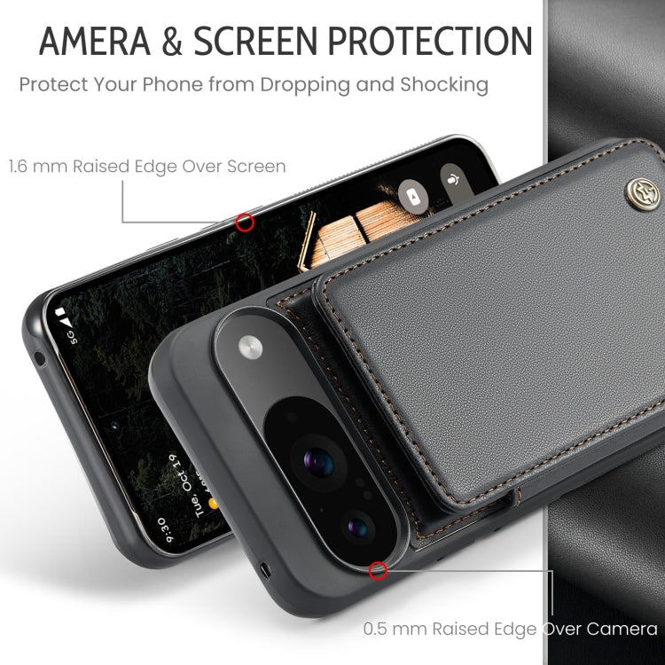 For Google Pixel 9 / 9 Pro CaseMe C22 Card Slots Holder RFID Anti-theft Phone Case