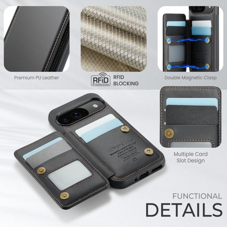 For Google Pixel 9 / 9 Pro CaseMe C22 Card Slots Holder RFID Anti-theft Phone Case
