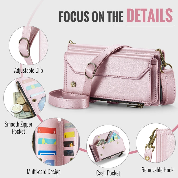 For Google Pixel 9 Pro XL / 10 Pro XL CaseMe C36 Card Slots Zipper Wallet RFID Anti-theft Leather Phone Case