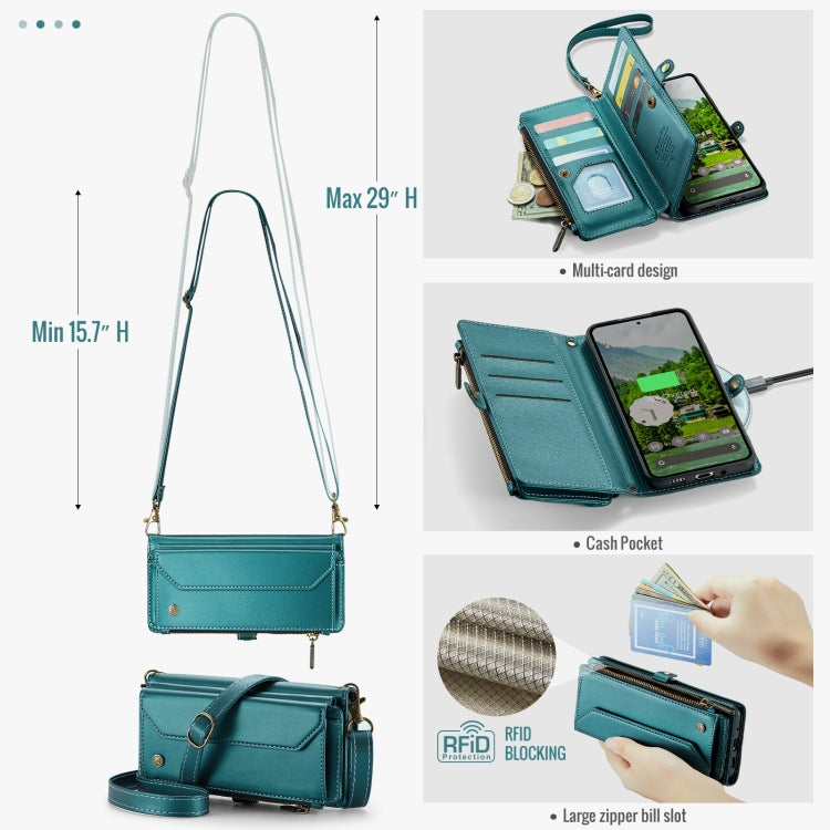 For Google Pixel 9 Pro XL / 10 Pro XL CaseMe C36 Card Slots Zipper Wallet RFID Anti-theft Leather Phone Case