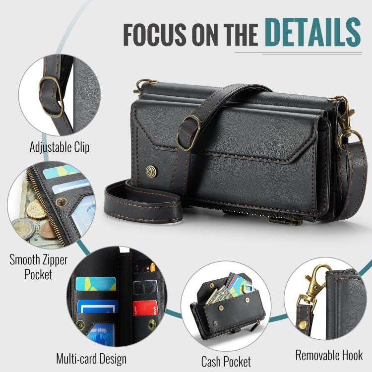 For Google  Pixel 10 / 10 Pro / 9 CaseMe C36 Card Slots Zipper Wallet RFID Anti-theft Leather Phone Case