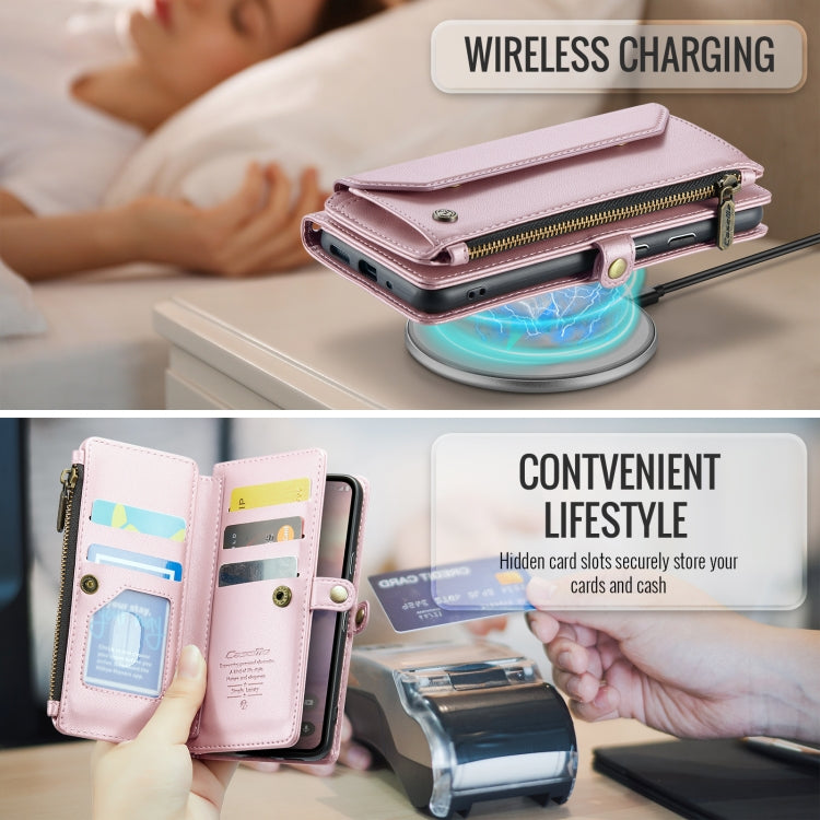 For Google  Pixel 10 / 10 Pro / 9 CaseMe C36 Card Slots Zipper Wallet RFID Anti-theft Leather Phone Case
