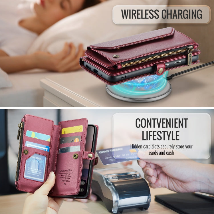 For Google  Pixel 10 / 10 Pro / 9 CaseMe C36 Card Slots Zipper Wallet RFID Anti-theft Leather Phone Case