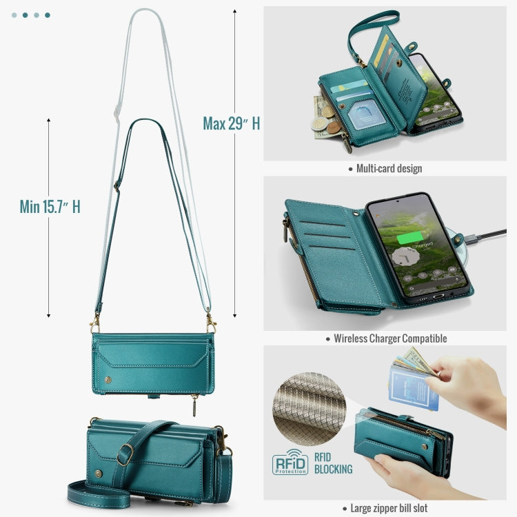 For Google  Pixel 10 / 10 Pro / 9 CaseMe C36 Card Slots Zipper Wallet RFID Anti-theft Leather Phone Case
