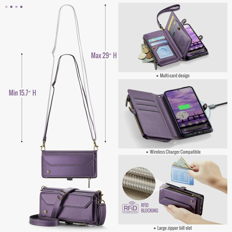 For Google  Pixel 10 / 10 Pro / 9 CaseMe C36 Card Slots Zipper Wallet RFID Anti-theft Leather Phone Case