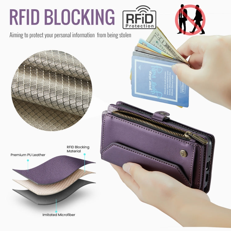 For Google  Pixel 10 / 10 Pro / 9 CaseMe C36 Card Slots Zipper Wallet RFID Anti-theft Leather Phone Case