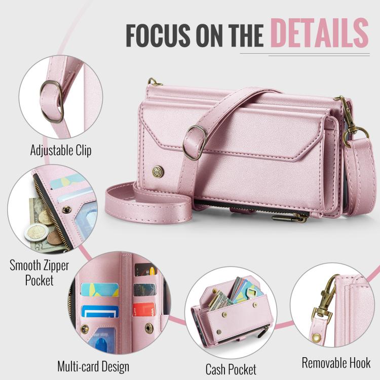 For Google Pixel  10a CaseMe C36 Card Slots Zipper Wallet RFID Anti-theft Leather Phone Case