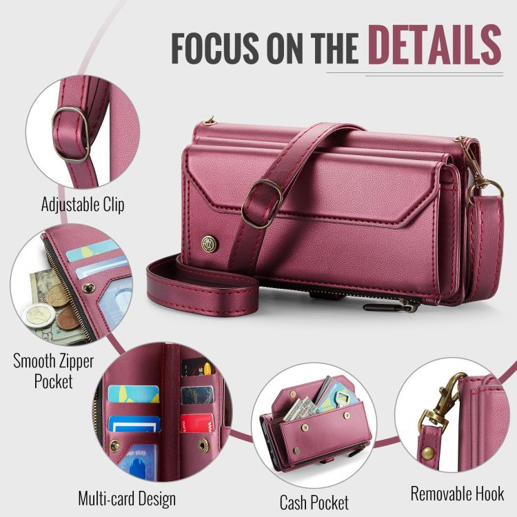 For Google Pixel  10a CaseMe C36 Card Slots Zipper Wallet RFID Anti-theft Leather Phone Case