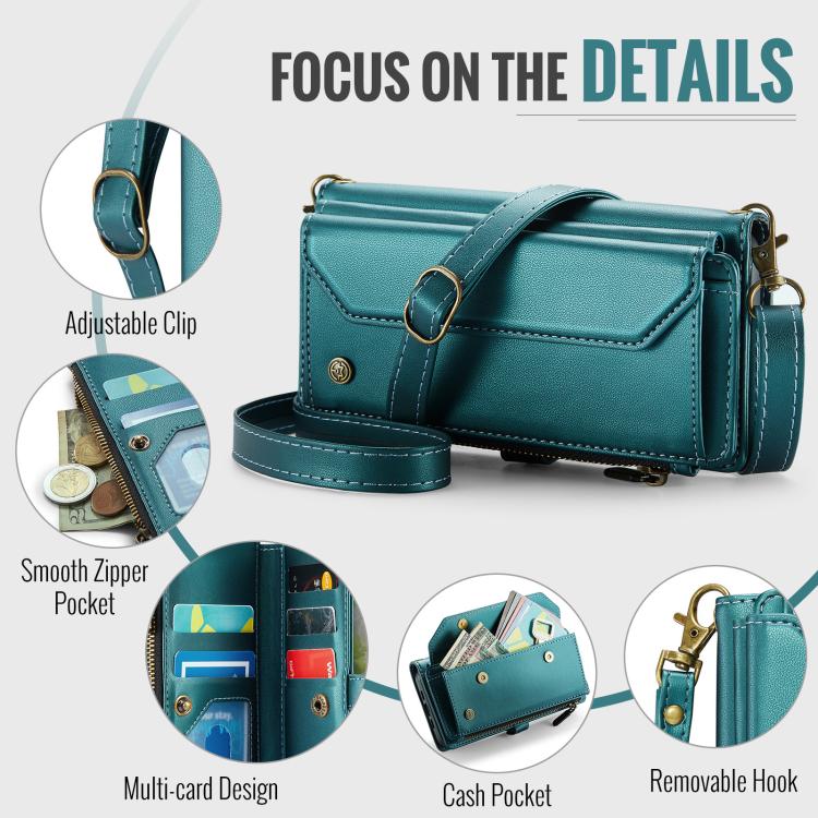 For Google Pixel  10a CaseMe C36 Card Slots Zipper Wallet RFID Anti-theft Leather Phone Case