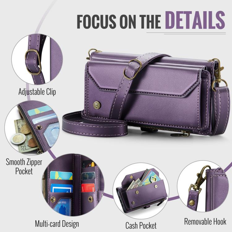 For Google Pixel  10a CaseMe C36 Card Slots Zipper Wallet RFID Anti-theft Leather Phone Case
