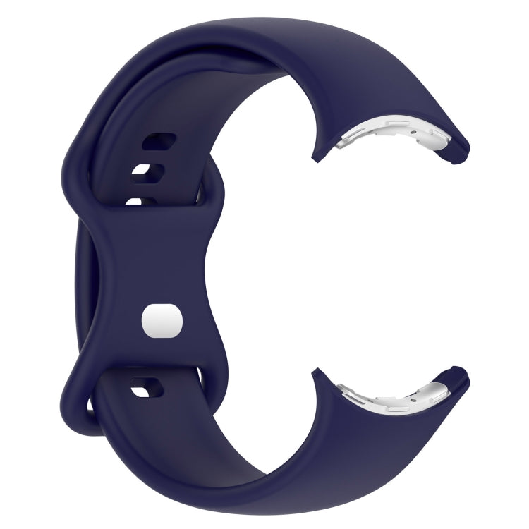 For Google Pixel Watch 4 / Watch 3 45mm Solid Color Butterfly Buckle Silicone Watch Band, Size:L