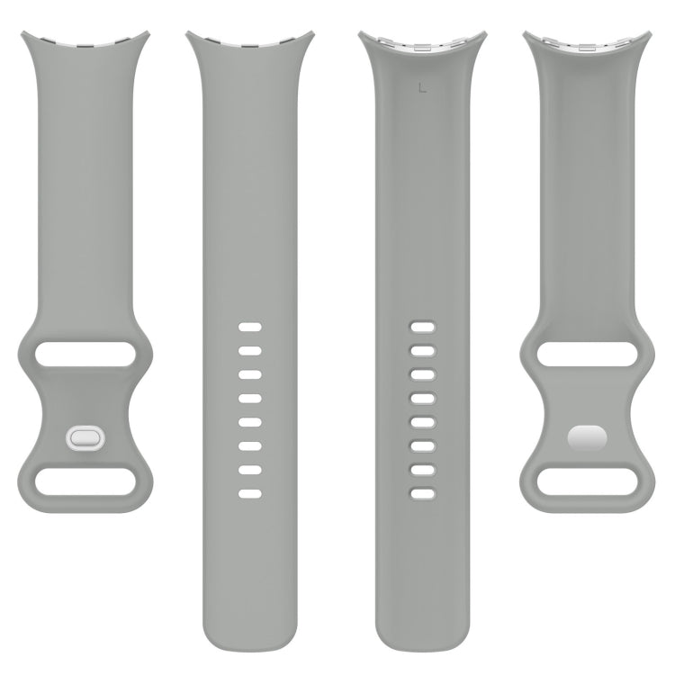 For Google Pixel Watch 4 / Watch 3 45mm Solid Color Butterfly Buckle Silicone Watch Band, Size:L