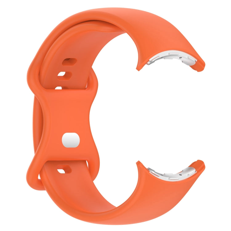For Google Pixel Watch 4 / Watch 3 45mm Solid Color Butterfly Buckle Silicone Watch Band, Size:L