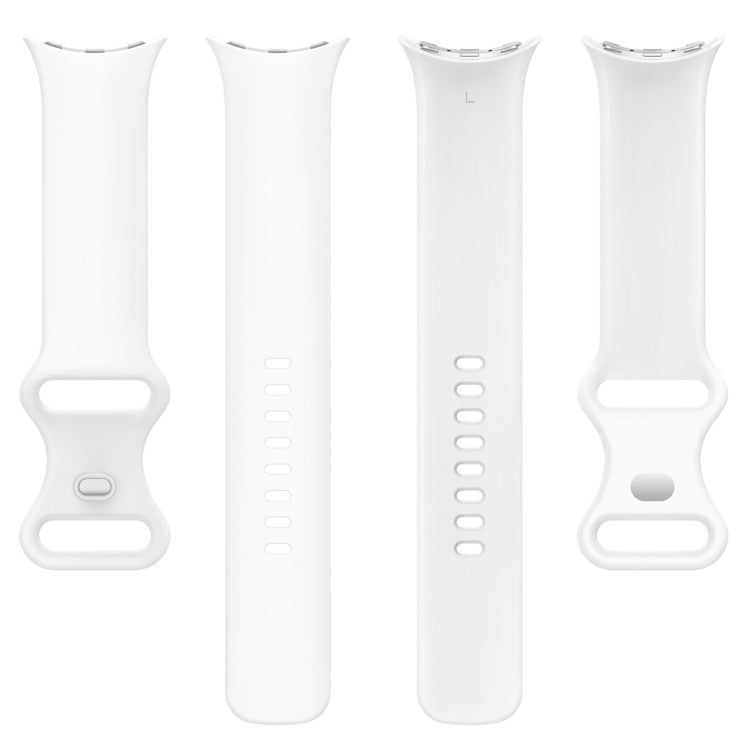 For Google Pixel Watch 4 / Watch 3 45mm Solid Color Butterfly Buckle Silicone Watch Band, Size:L