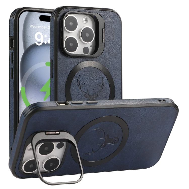 For iPhone 12 Pro Max Elk Lens Holder Magsafe Shockproof Phone Case
