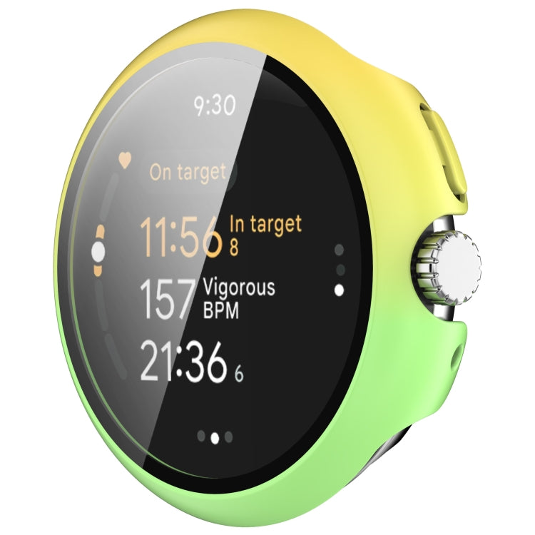 For Google Pixel Watch 3 45mm PC + Tempered Film Integrated Watch Protective Case