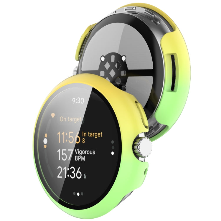 For Google Pixel Watch 3 45mm PC + Tempered Film Integrated Watch Protective Case