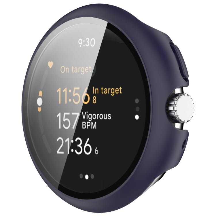 For Google Pixel Watch 3 45mm PC + Tempered Film Integrated Watch Protective Case