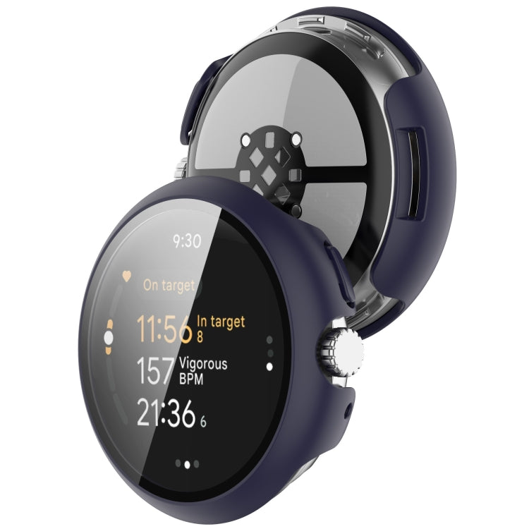 For Google Pixel Watch 3 45mm PC + Tempered Film Integrated Watch Protective Case