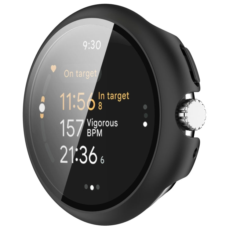 For Google Pixel Watch 3 45mm PC + Tempered Film Integrated Watch Protective Case