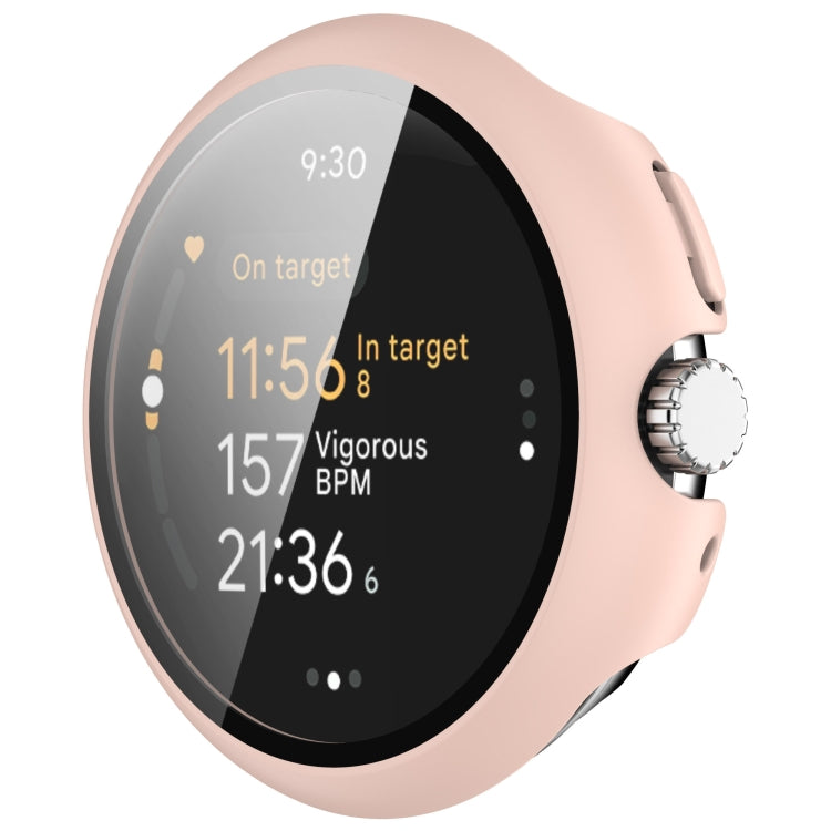 For Google Pixel Watch 3 45mm PC + Tempered Film Integrated Watch Protective Case