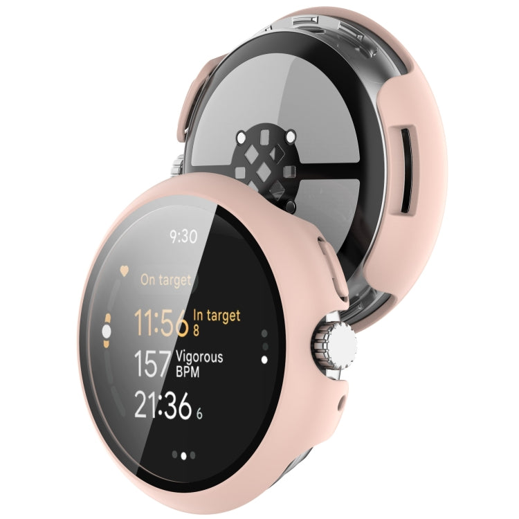 For Google Pixel Watch 3 45mm PC + Tempered Film Integrated Watch Protective Case